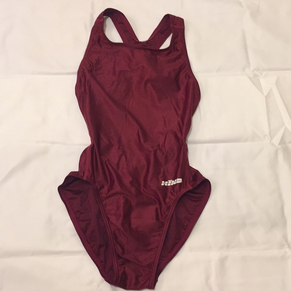 Hind Maroon Racing Swimsuit Size 32